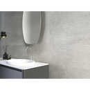 Moderne badkamermeubel met witte waskom en sleek kraan, Arkety Grey 30x90