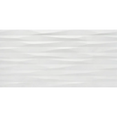 Witte wandtegel met subtiele golven, ideaal voor Arkety Strass Silver 30x60
