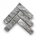 Grijze ruwe tegels Bourgondische dallen Slate 21x6x2.5cm voor vloertegels of wandtegels