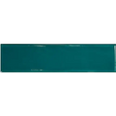 Glanzend teal keramisch subwaytegel van Grace Teal Gloss 7,5x30 in actie