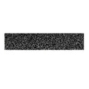 Zwart-grijs gestructureerd patroon van de Granito Plint Milaan 40x7,5 cm
