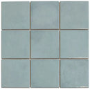 Lichtblauwe keramische tegels in 3x3 patroon van KAG10150 Kasba Turquoise Glanzend