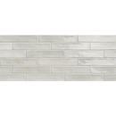 Witte keramische subway tegels in een horizontaal metselwerk, Piastrella Mix Ash 5x25