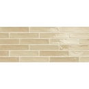 Beige keramische subway tegels in een glanzende afwerking, Piastrella Mix Capuchino 5x25
