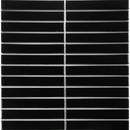 SEF22915 black glossy tegelmozaiek voor een strakke, glanzende muur look