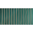 Groene verticale metalen latten in patroon voor de zoete staven teal mat 12,5x25