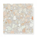 Terrazzo collezione sassi La Rocca tegel met witte, crèmekleurige en perzikkleurige aggregate