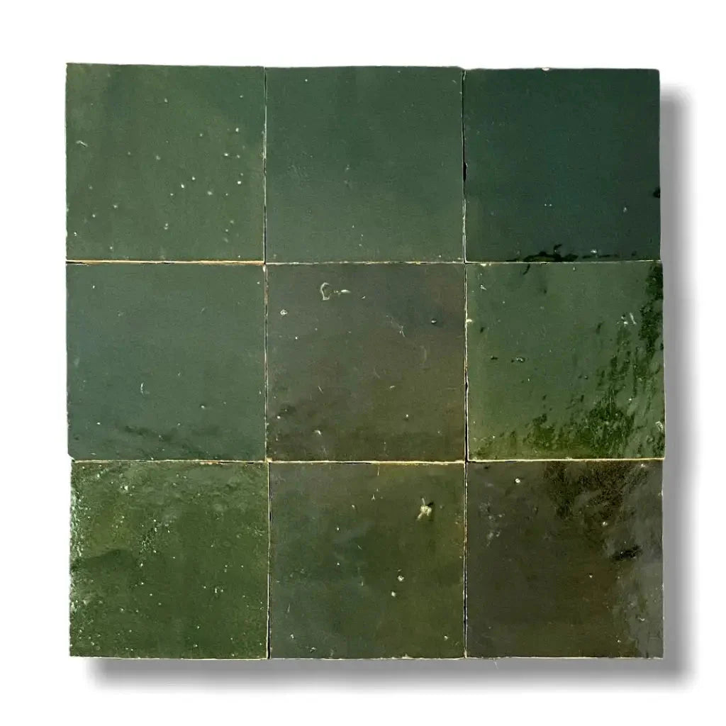 Zelliges Alhambra Vert Bouteille 10x10 Vloertegels