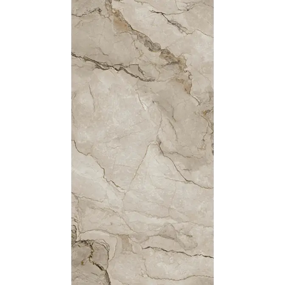 Beige marmeren werkblad met adellijke nerven, Adel Mink Glans 60x120 cm