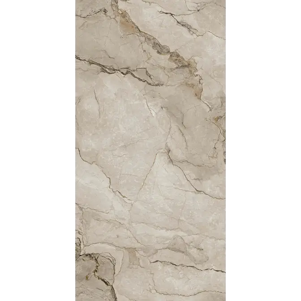 Beige marmeren werkblad met adellijke nerven, Adel Mink Glans 60x120 cm