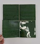 Oud Hollandse witjes Smaragdgroen 13x13