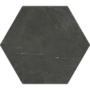 Charcoal hexagon Marquina mat 15x17 tegel met subtiele adering en matte afwerking