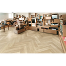 Herringbone parket vloer in licht eikenhout Nuance Faggio 15x90 rett naturel