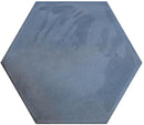 Hexagon Moon Blue glans 16x18