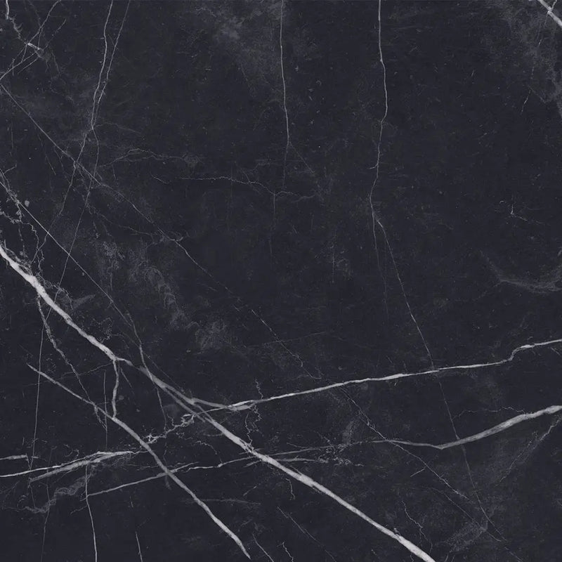 Marquina Black pulido 60x60 rett met zwarte marmeren tegel en witte aderen