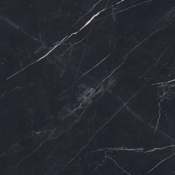 Marquina Black pulido 60x60 rett met glanzende zwarte marmer en witte aders