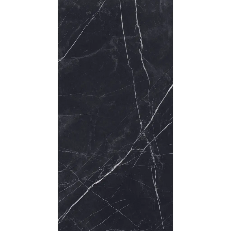 Zwart marmer muurtegel met witte aderen, EK Marquina Black pulido 60x120 rett