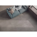 Fap Summer Crepuscolo 120x120 rett relaxbank met lichtblauw fluwelen stof en houten poten