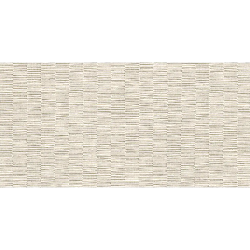 Cream textuur geweven wandtegel muurdecor van Villore Ivory Swann 60x120