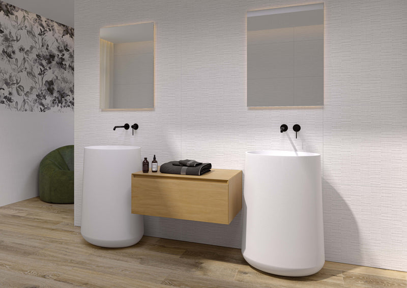 Villore White Elixir decor wandtegel mat 60x120 rett