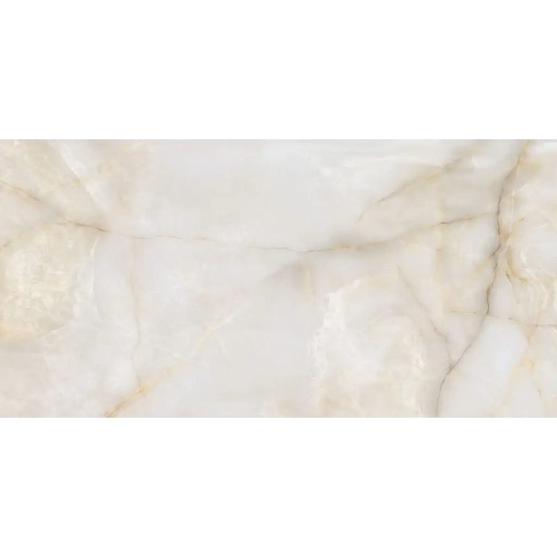 Onix Cream Mat 60x120 rett met witte marmerlook en subtiele aders