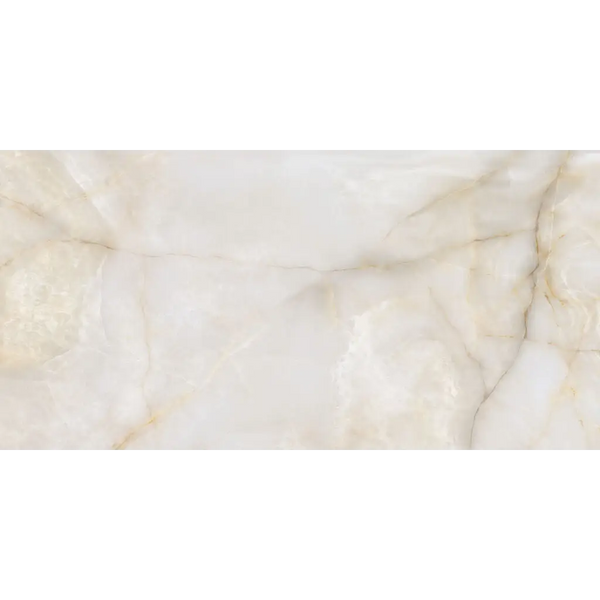 Onix Cream gepolijst 60x120 rett met subtiele aders en natuurlijke imperfecties