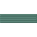 Teal keramische tegel met horizontale groeven voor de Volume Ocean Pyramid mat 6x25