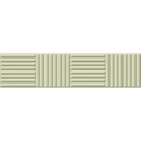 Creamkleurige acoustic foam panel met verticale ribbels voor Volume Sage Bamboemat 6x25