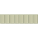 Creamkleurige keramische volume sage ladder mat 6x25 met subtiele textuur