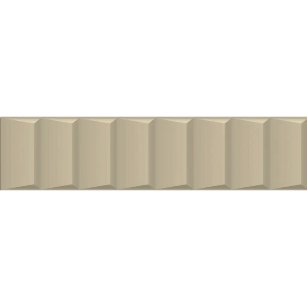 Creamkleurige ivoor ladder mat 6x25 met subtiele geometrische patronen voor stijlvol interieur