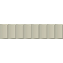 Cream rechthoekige tegels met subtiele 3D-effect voor Volume White Ladder ladder mat 6x25