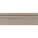Beige textured Gare Ivory Glans keramische subway tegel met subtiele lineaire patroon
