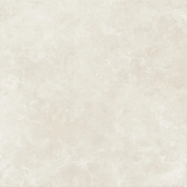 Creamkleurige Trevia Ivory 120x120 rett marmeren tegel met subtiele aders en glans