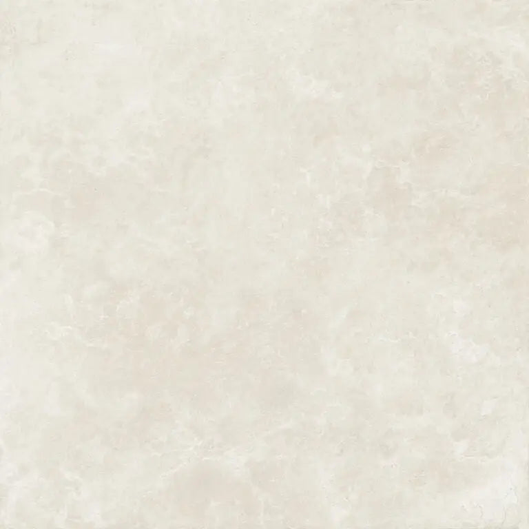 Creamkleurige Trevia Ivory 120x120 rett marmeren tegel met subtiele aders en glans