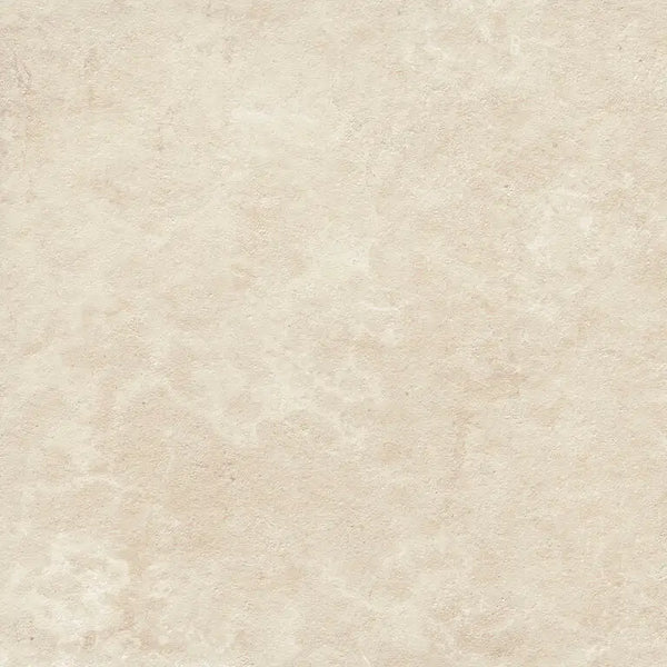 Creamkleurige Terrastegel Trevia Beige 60x60 rett met subtiele adering en glanzende afwerking