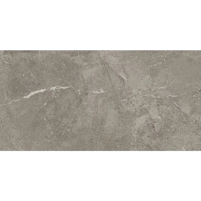 Grijze marmeren tegelvloer met aders en natuurlijke textuur, Duolith Marengo 30x60 anti-slip