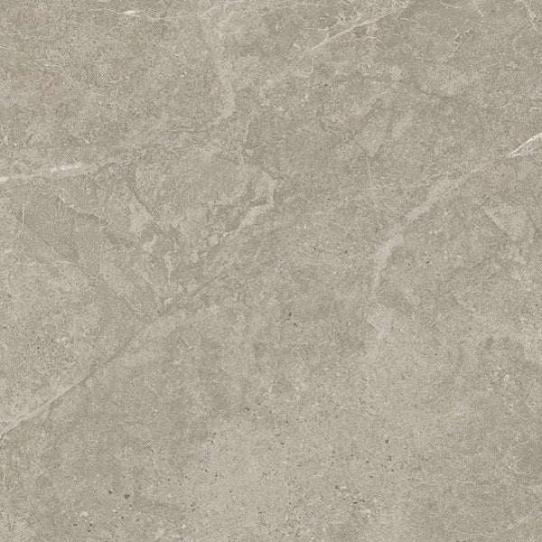 Beige marmer tegel vloer met subtiele aders en glanzende afwerking in duolith fossil 60x60