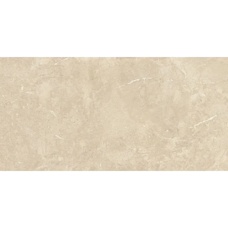 Beige textuurtile met subtiele adering en matte afwerking, Duolith Sand 60x120 rett