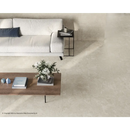 Beige marmer vloer tegel Duolith Wool 60x120 rett met polished finish en natuurlijke aders