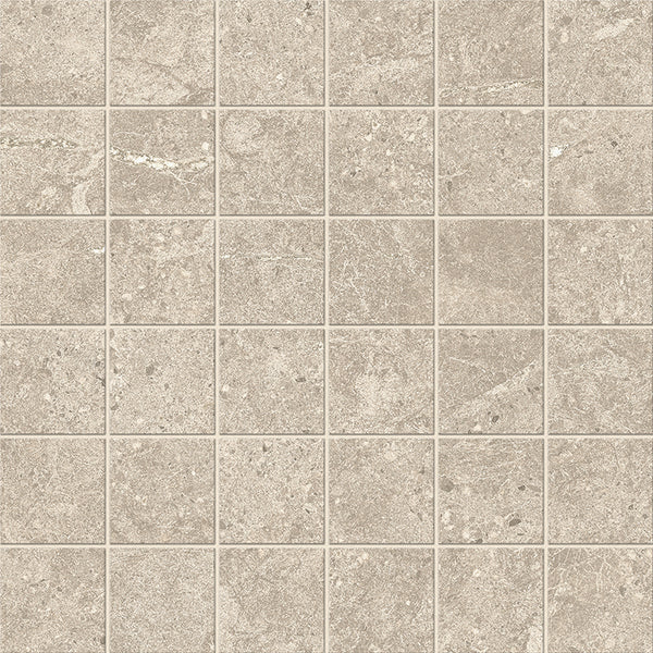 Duolith Ivory mozaiek 5x5 op net van 30x30