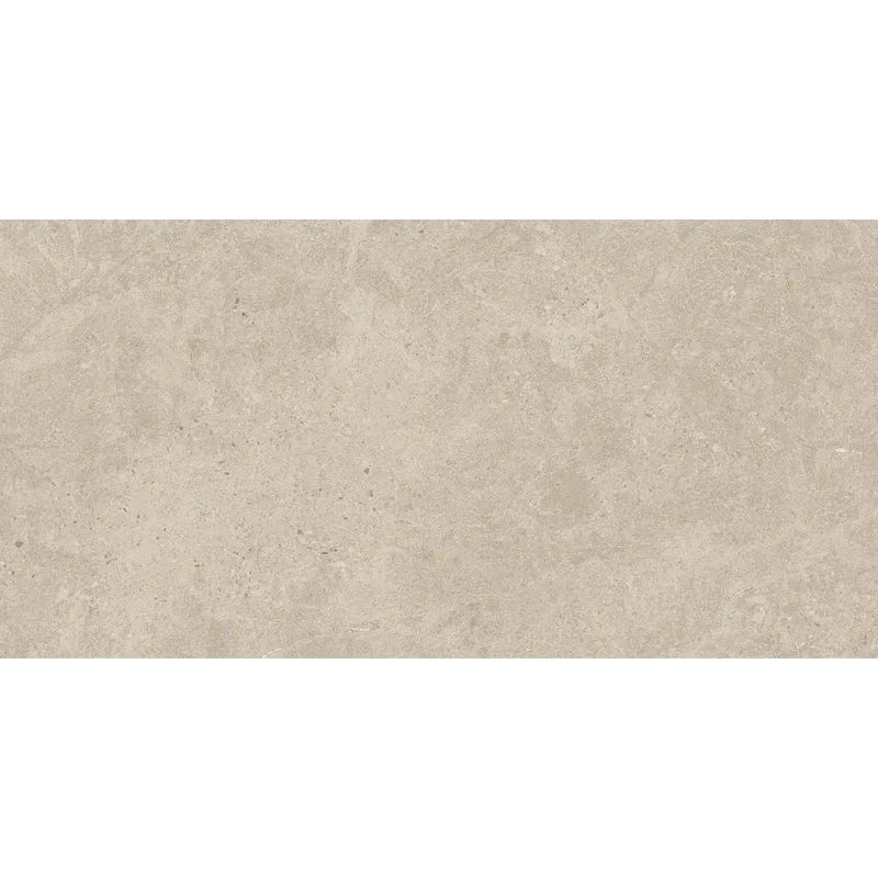 Beige getextureerde Duolith Ivory wandtegel 40x80 rett vloer met steenstructuur
