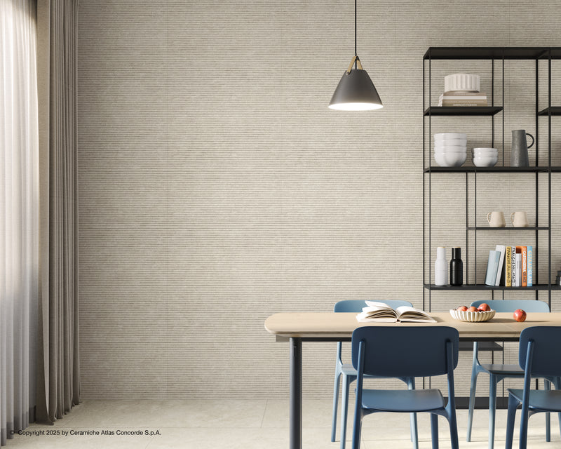 Duolith Wool wandtegel Uneven 40x80 rett