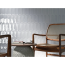 Witte textuurbehang met boogendesign voor een moderne look in Gala White Glans 8x21