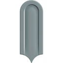 Grijze metalen schildvormige muurhaak voor Gala Sage Glans 8x21 muurdecoratie