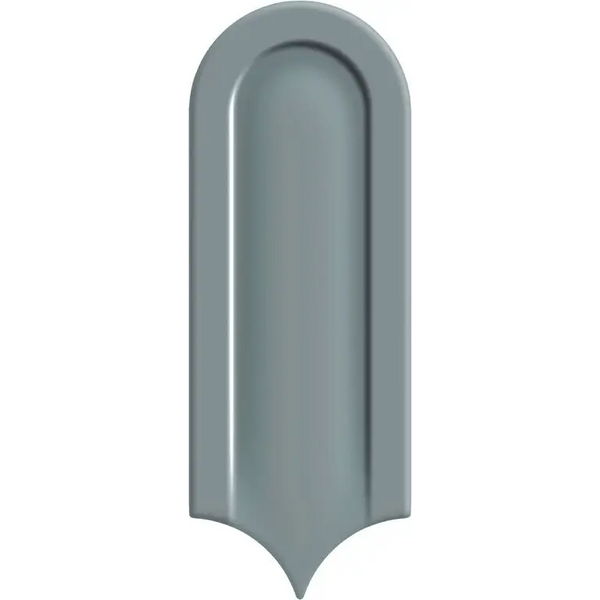 Grijze metalen schildvormige muurhaak voor Gala Sage Glans 8x21 muurdecoratie