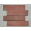 Terracotta tegels roze glans 6x24,6 met matte afwerking en aardse textuur