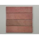 Terracotta trend tegels roze glans 6x24,6 met glad afwerking en aardetinten