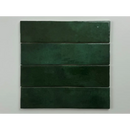 Dark groene glanzende tegels van Trend Tegels donker groen glans 6x24,6