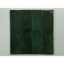 Groen glanzende trend tegels donker groen glans 6x24,6 voor badkamer of keuken