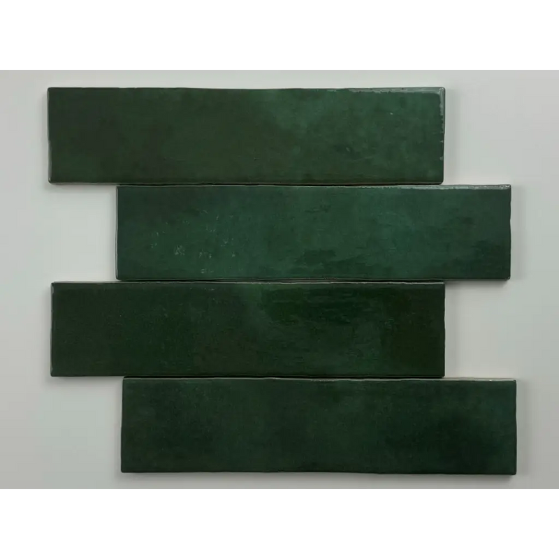 Groen glans tegels donker groen Trend tegels 6x24,6 keramisch of porselein